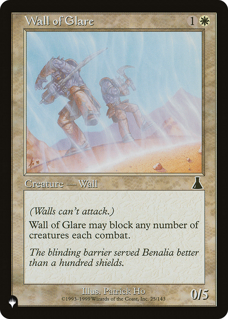 Wall of Glare [The List] | Odin's Place