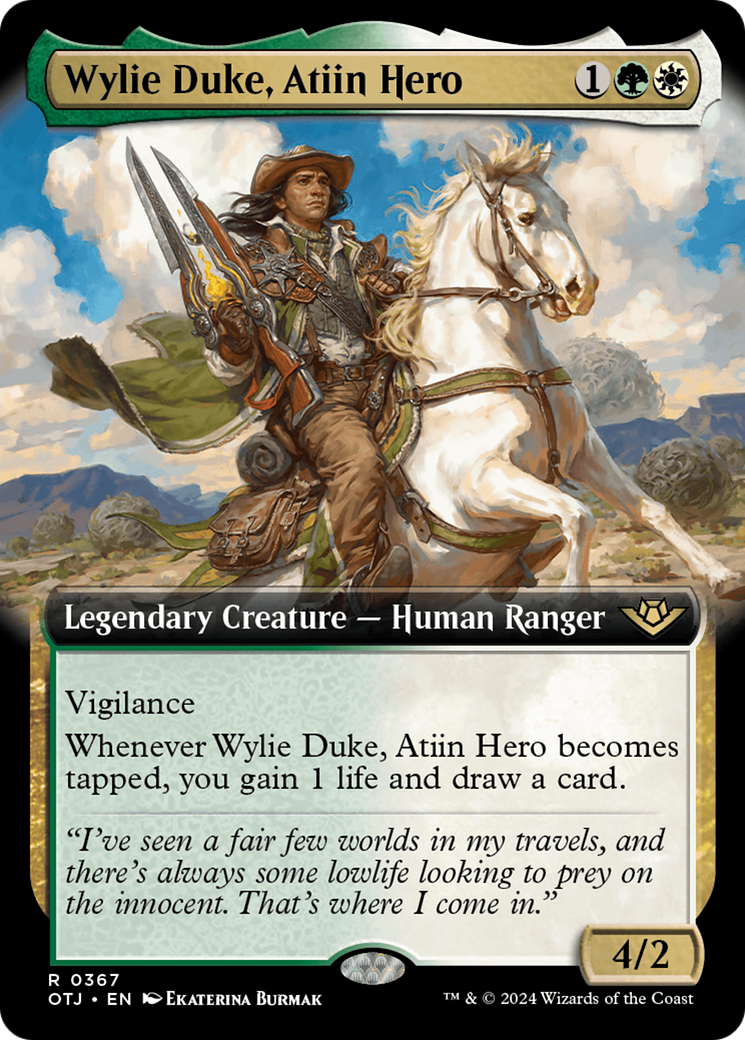 Wylie Duke, Atiin Hero (Extended Art) [Outlaws of Thunder Junction] | Odin's Place