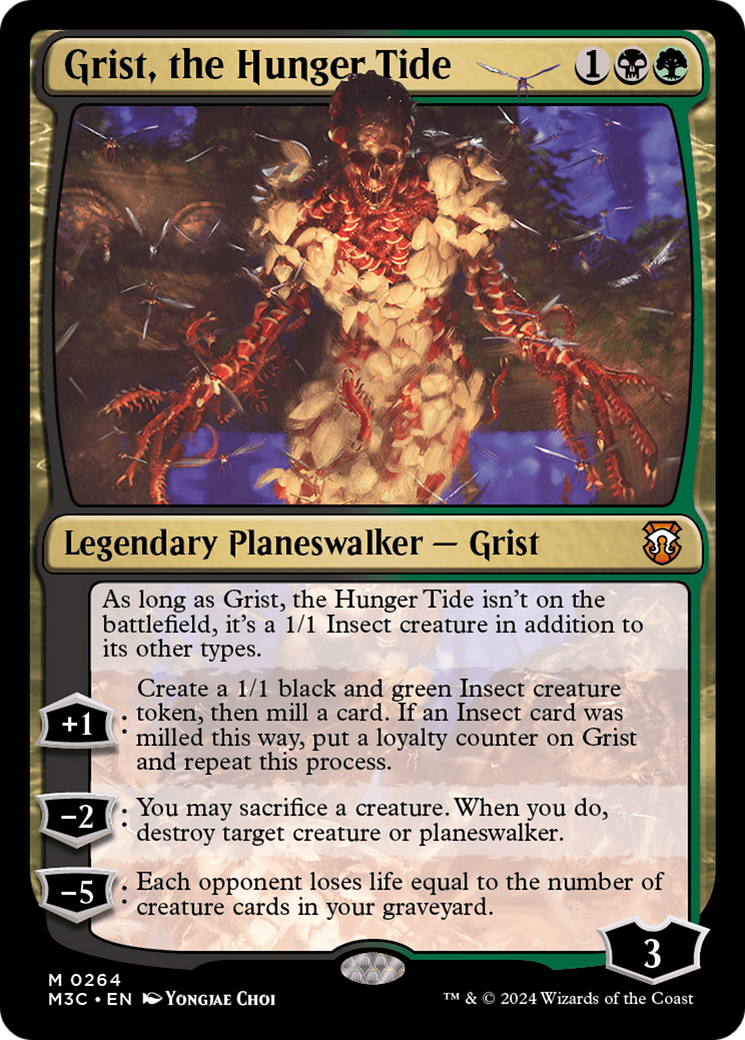 Grist, the Hunger Tide (Ripple Foil) [Modern Horizons 3 Commander] | Odin's Place