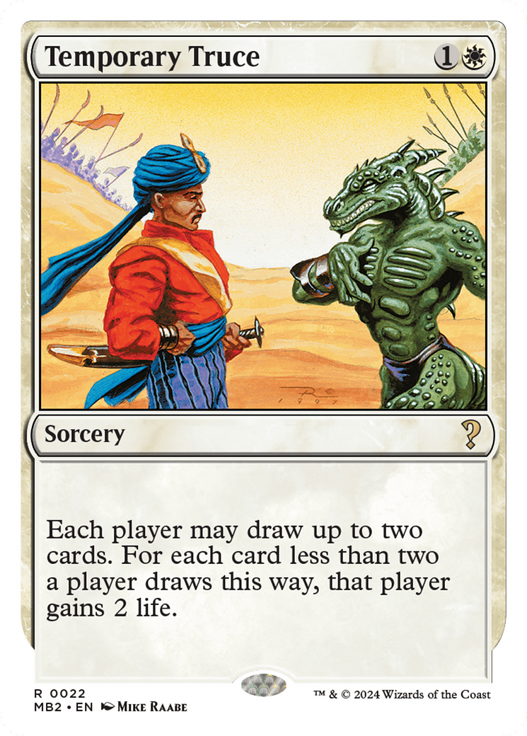 Temporary Truce (White Border) [Mystery Booster 2] | Odin's Place