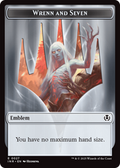 Treefolk // Emblem - Wrenn and Seven Double-Sided Token [Innistrad Remastered Tokens] | Odin's Place