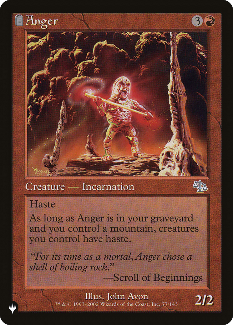 Anger (JUD) [The List] | Odin's Place
