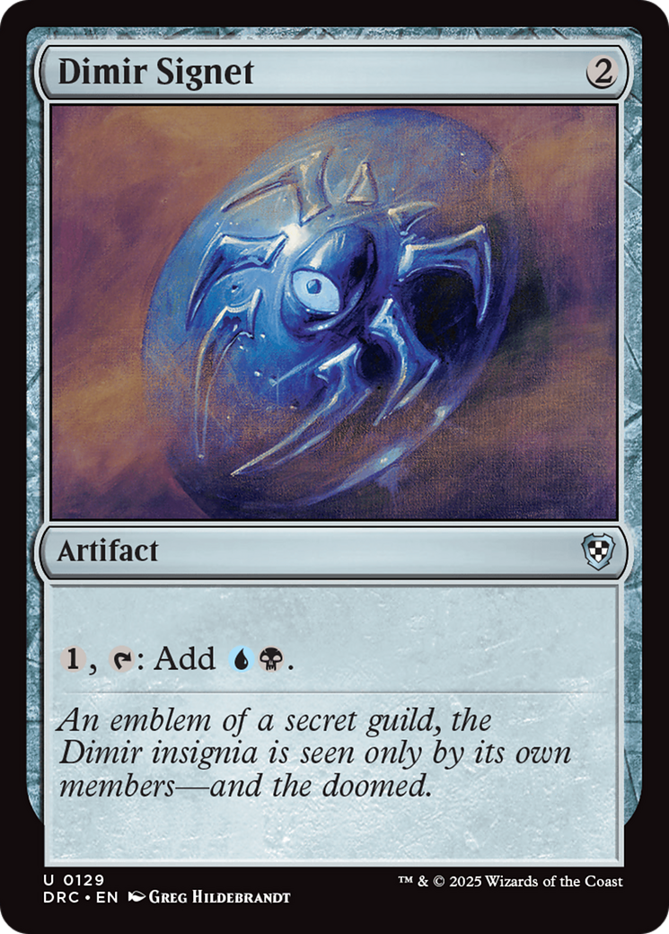 Dimir Signet [Aetherdrift Commander] | Odin's Place