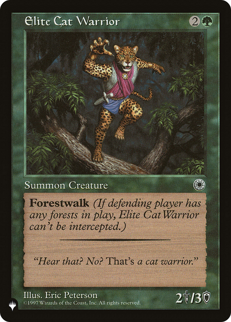 Elite Cat Warrior (Flavor Text) [The List] | Odin's Place
