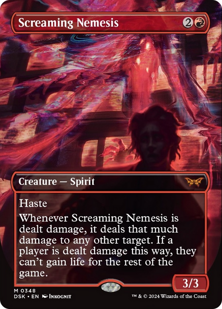 Screaming Nemesis (Borderless) [Duskmourn: House of Horror] | Odin's Place