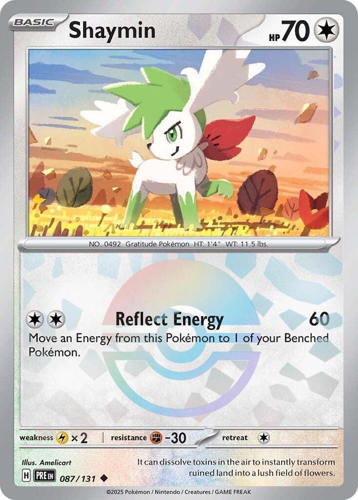 Shaymin (087/131) (Poke Ball Pattern) [Scarlet & Violet: Prismatic Evolutions] | Odin's Place