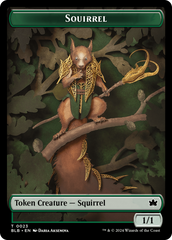 Squirrel // Treasure Double-Sided Token [Bloomburrow Tokens] | Odin's Place