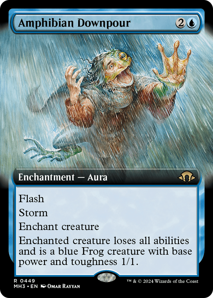 Amphibian Downpour (Extended Art) [Modern Horizons 3] | Odin's Place