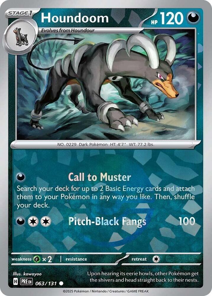Houndoom (063/131) (Poke Ball Pattern) [Scarlet & Violet: Prismatic Evolutions] | Odin's Place