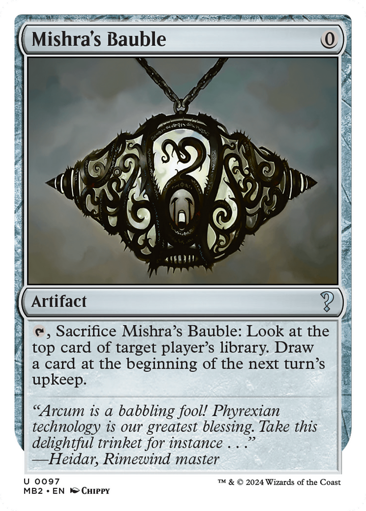 Mishra's Bauble (White Border) [Mystery Booster 2] | Odin's Place