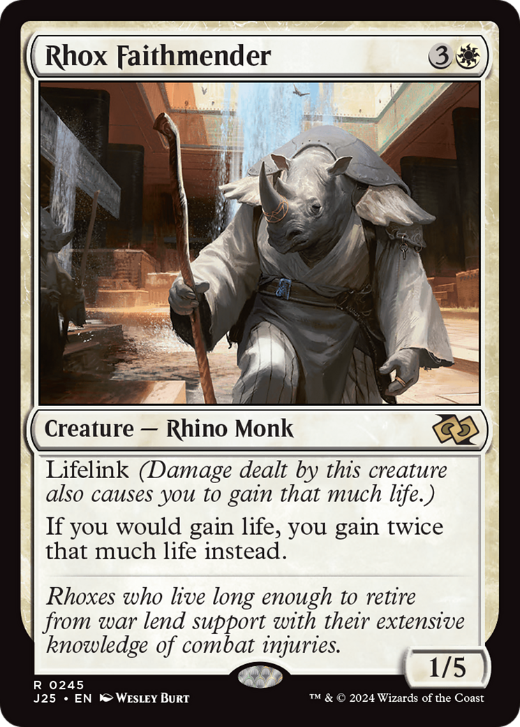 Rhox Faithmender [Foundations Jumpstart] | Odin's Place