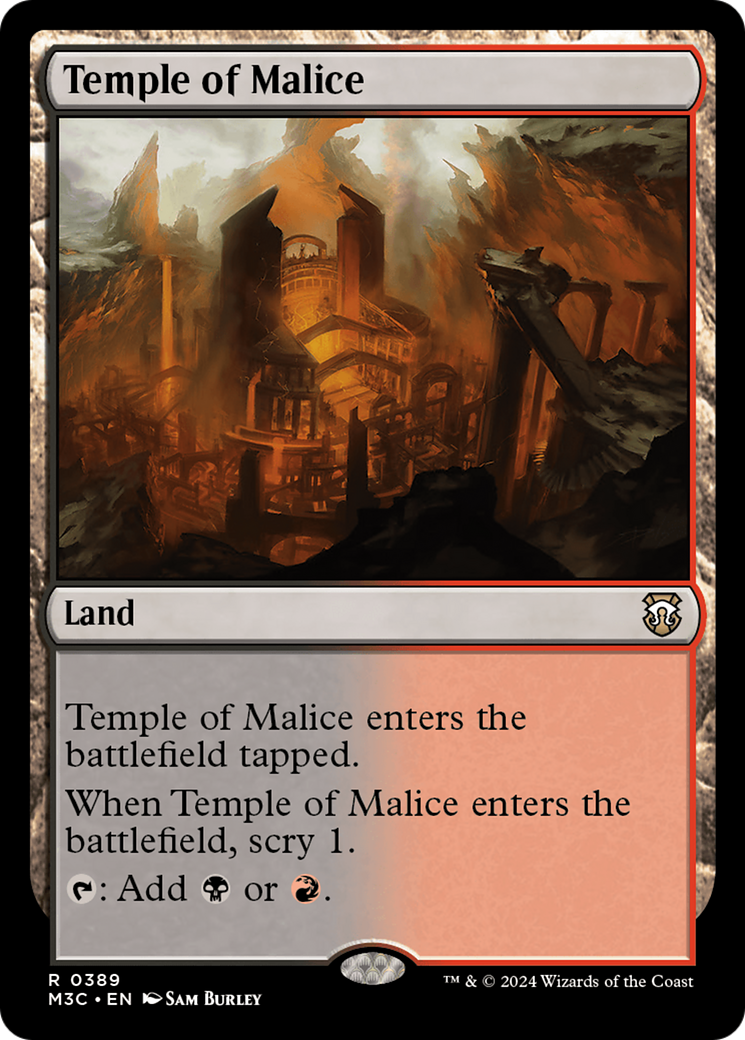 Temple of Malice (Ripple Foil) [Modern Horizons 3 Commander] | Odin's Place