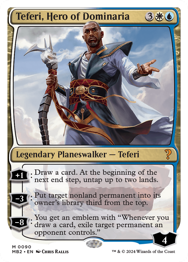 Teferi, Hero of Dominaria (White Border) [Mystery Booster 2] | Odin's Place