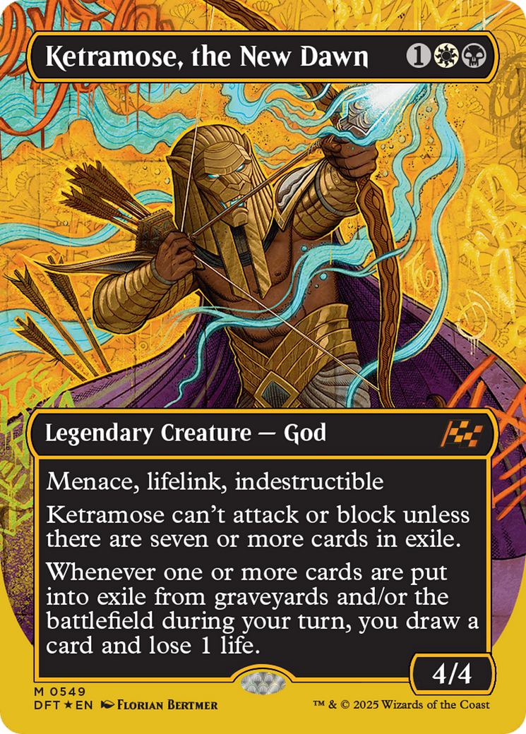 Ketramose, the New Dawn (Borderless) (First-Place Foil) [Aetherdrift] | Odin's Place