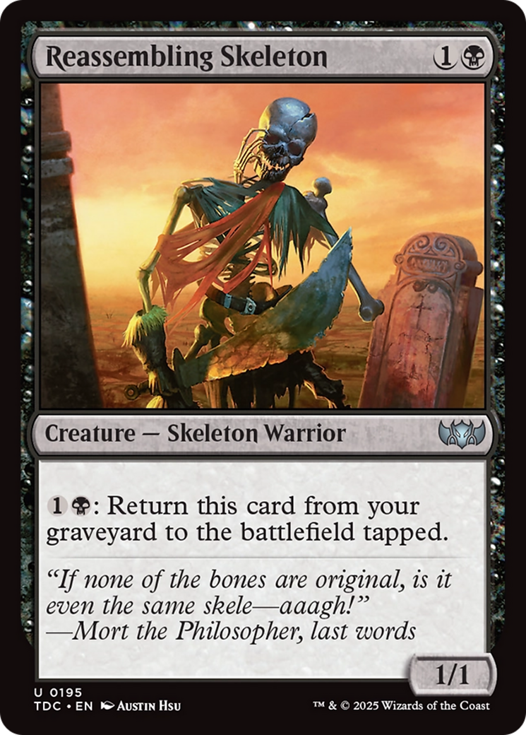 Reassembling Skeleton [Tarkir: Dragonstorm Commander] | Odin's Place