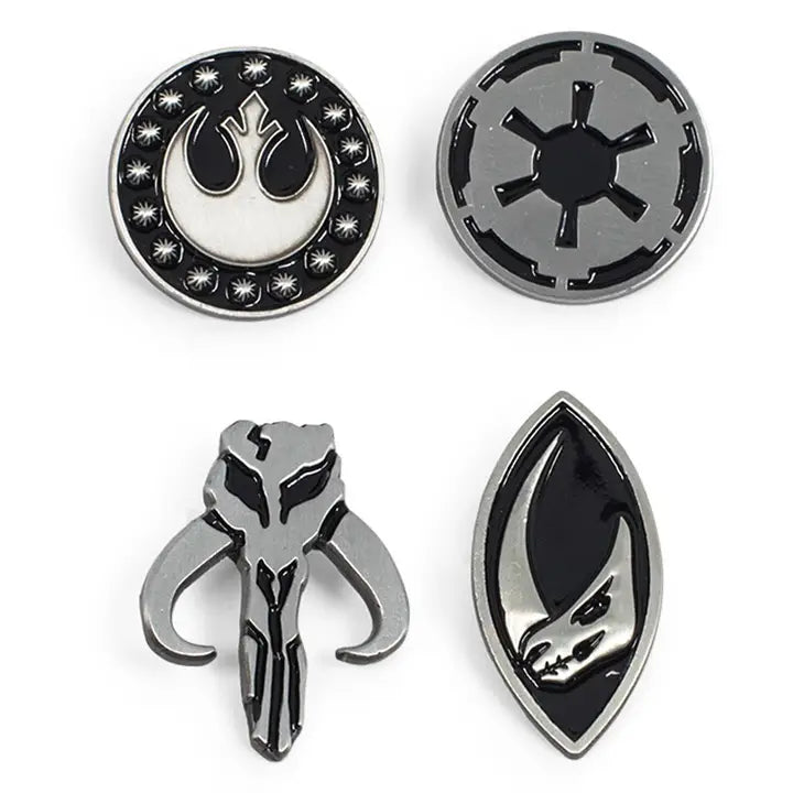 Star Wars Mandalorian Symbols Enamel Pin Set | Odin's Place