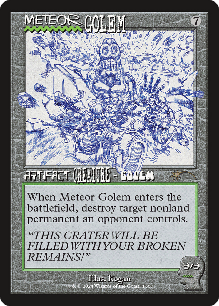 Meteor Golem (1660) (Rainbow Foil) [Secret Lair Drop Series] | Odin's Place