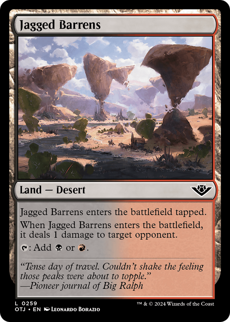 Jagged Barrens [Outlaws of Thunder Junction] | Odin's Place