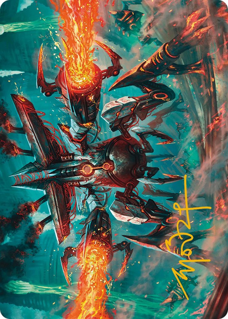 Exterminator Magmarch Art Card (Gold-Stamped Signature) [Modern Horizons 3 Art Series] | Odin's Place