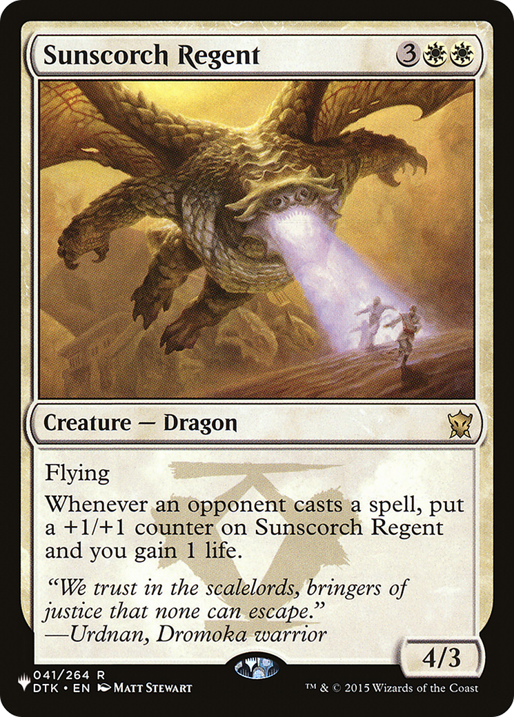 Sunscorch Regent [The List] | Odin's Place