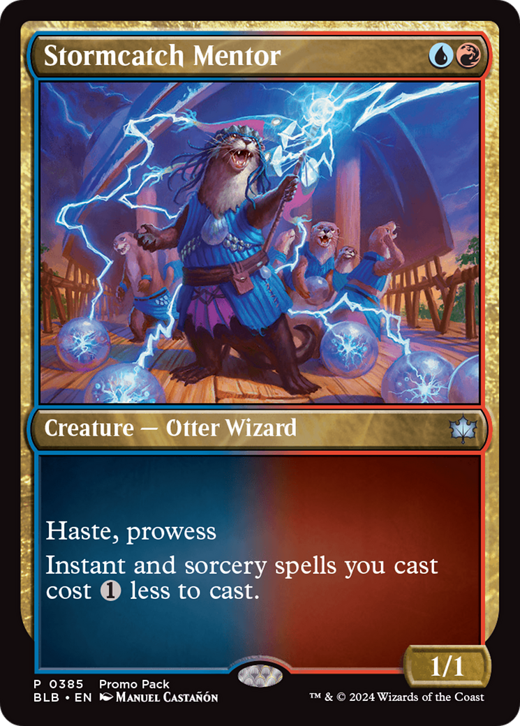 Stormcatch Mentor (Promo Pack) [Bloomburrow Promos] | Odin's Place