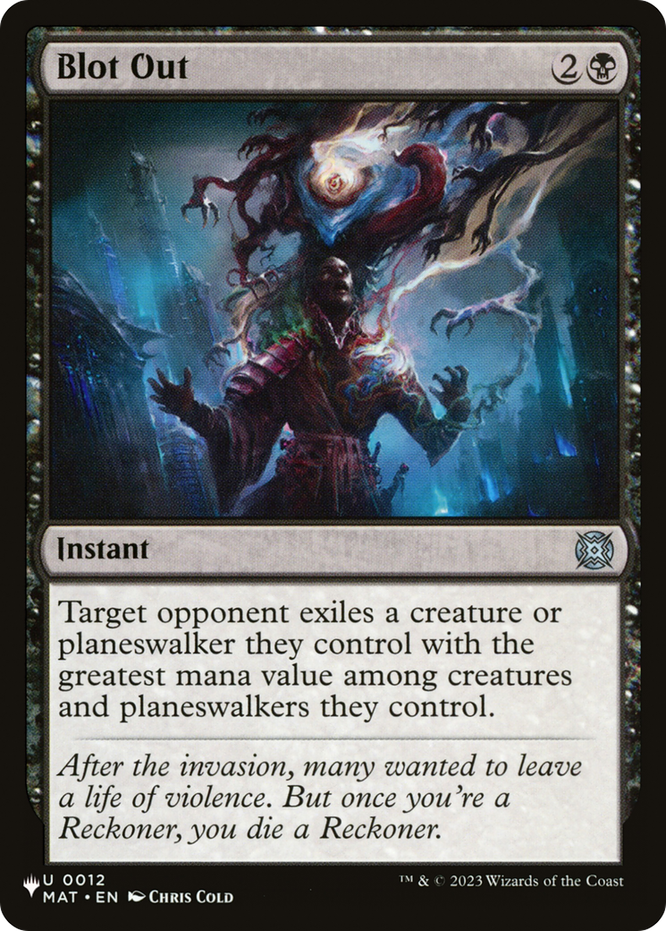 Blot Out [The List] | Odin's Place