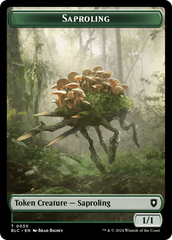Hamster // Saproling Double-Sided Token [Bloomburrow Commander Tokens] | Odin's Place