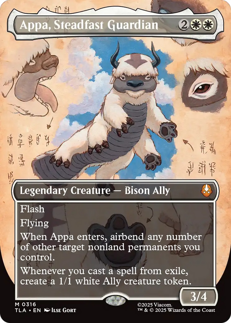 Appa, Steadfast Guardian (Borderless) [Avatar: The Last Airbender] | Odin's Place