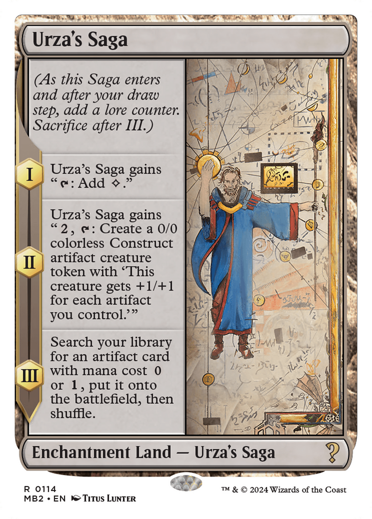 Urza's Saga (White Border) [Mystery Booster 2] | Odin's Place