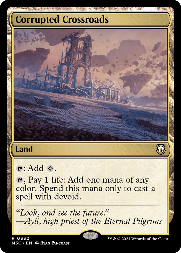 Corrupted Crossroads (Ripple Foil) [Modern Horizons 3 Commander] | Odin's Place