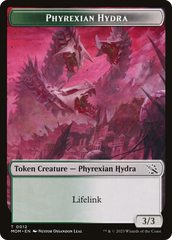 Warrior // Phyrexian Hydra (0012) Double-Sided Token [March of the Machine Tokens] | Odin's Place
