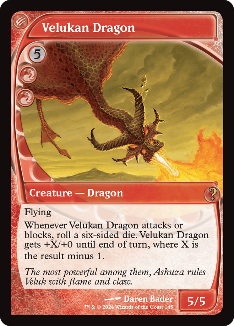 Velukan Dragon (Future Sight) [Mystery Booster 2] | Odin's Place
