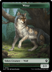 Goat // Wolf (032) Double-Sided Token [Bloomburrow Commander Tokens] | Odin's Place