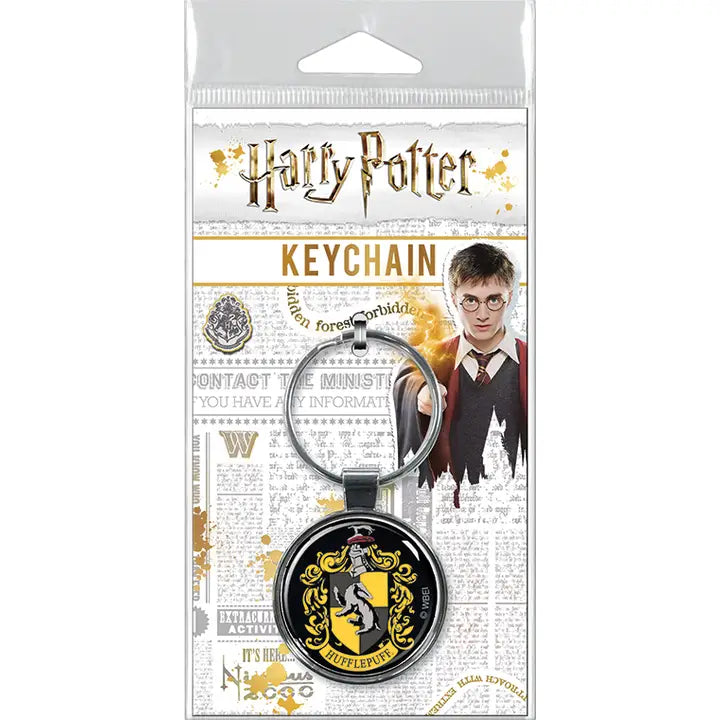 Harry Potter Hufflepuff Crest Keychain | Odin's Place