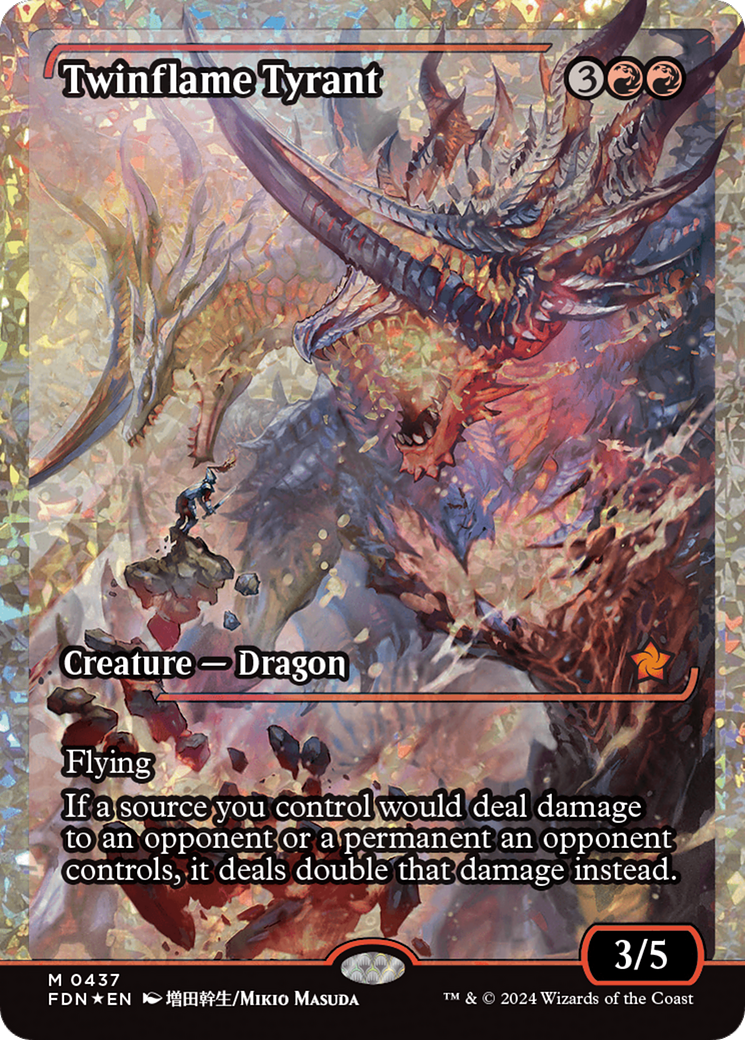 Twinflame Tyrant (Fracture Foil) [Foundations] | Odin's Place
