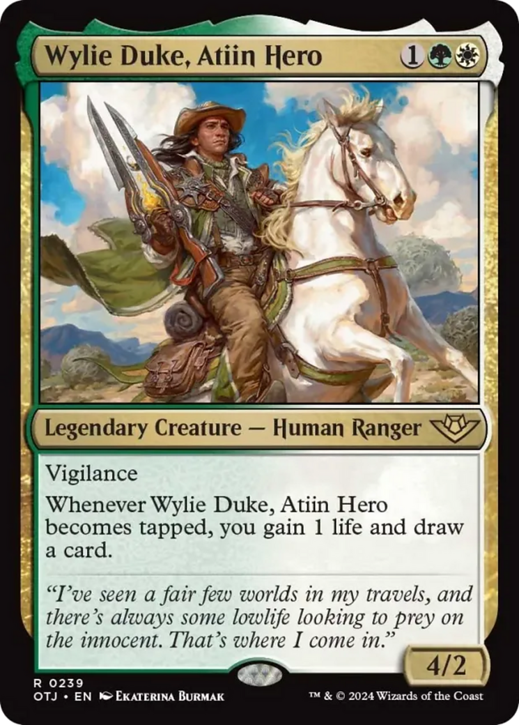 Wylie Duke, Atiin Hero [Outlaws of Thunder Junction] | Odin's Place