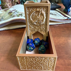 Folding Dragon Dice Tower & Storage | TTRPG, D&D, TCG, CoC | Odin's Place