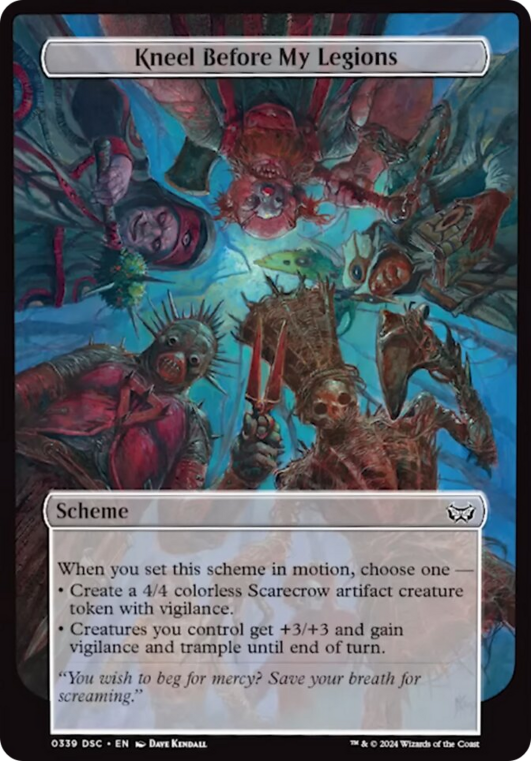 Kneel Before My Legions (Full Art) [Duskmourn: Archenemy] | Odin's Place