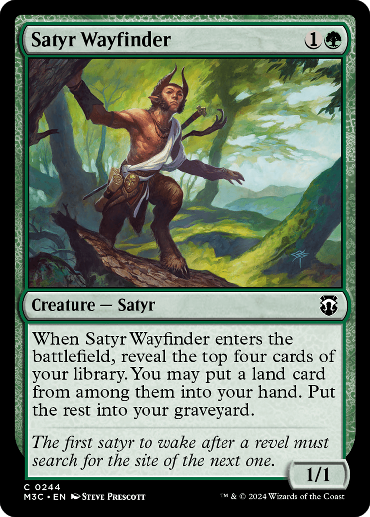 Satyr Wayfinder (Ripple Foil) [Modern Horizons 3 Commander] | Odin's Place