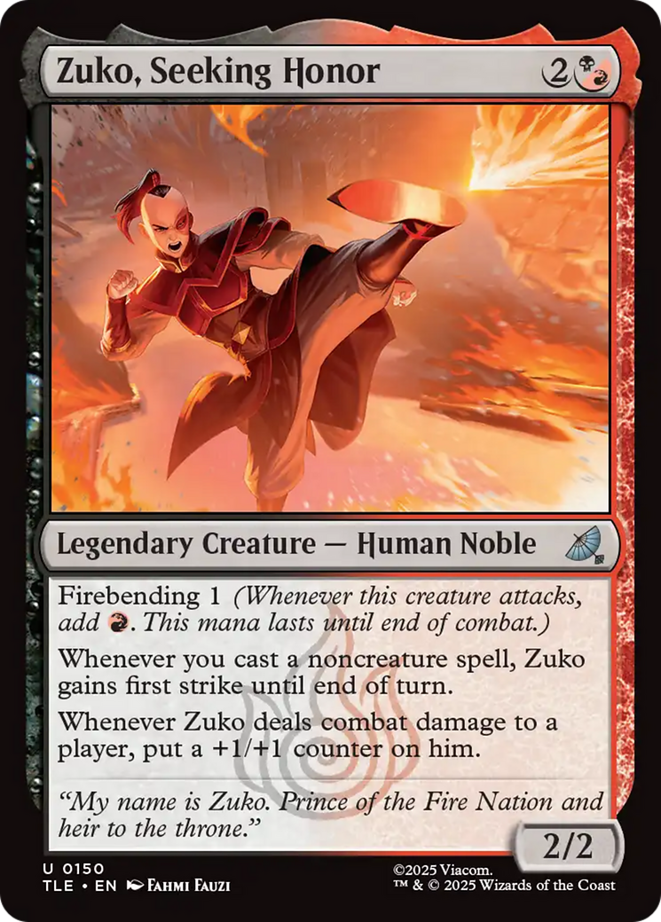 Zuko, Seeking Honor [Avatar: The Last Airbender: Eternal-Legal] | Odin's Place