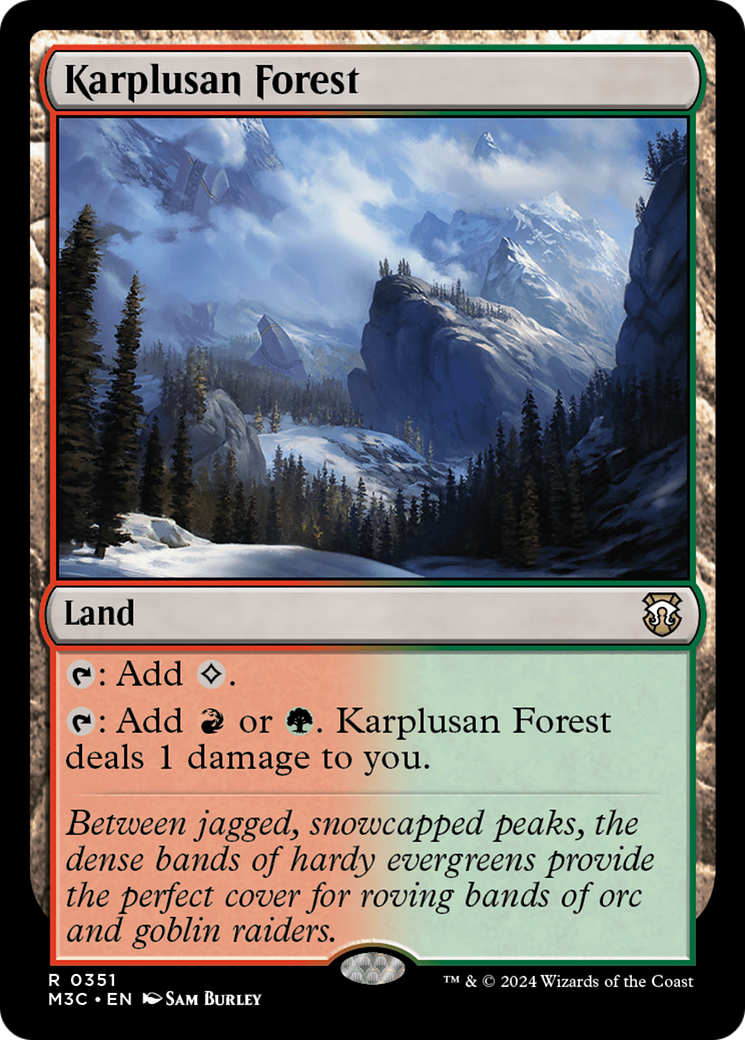 Karplusan Forest (Ripple Foil) [Modern Horizons 3 Commander] | Odin's Place