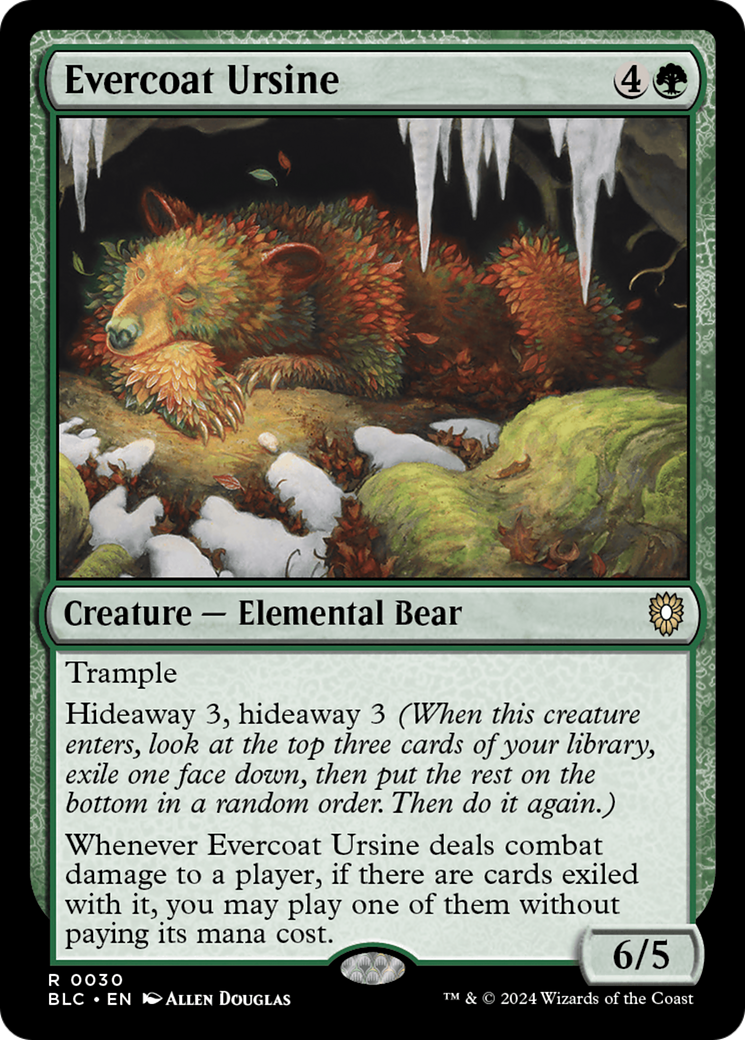 Evercoat Ursine [Bloomburrow Commander] | Odin's Place