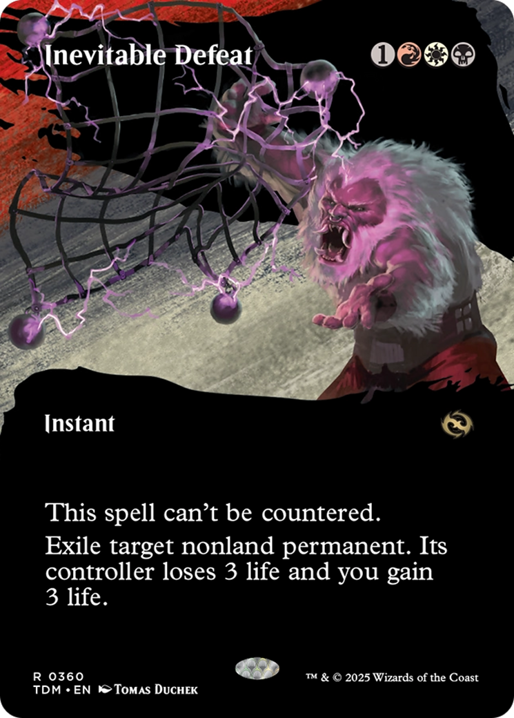 Inevitable Defeat (Borderless) [Tarkir: Dragonstorm] | Odin's Place