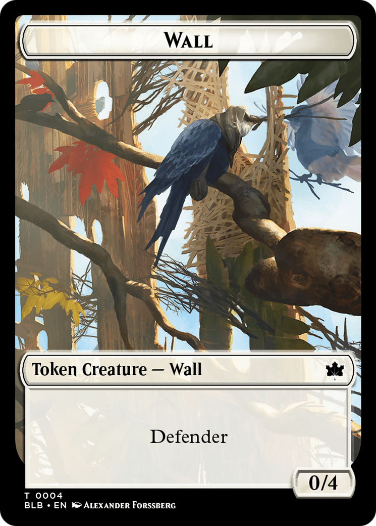 Wall // Intrepid Rabbit Double-Sided Token [Bloomburrow Tokens] | Odin's Place