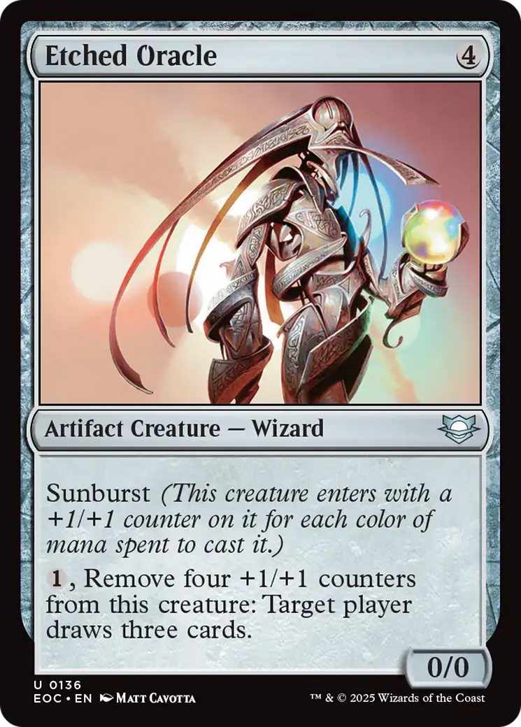 Etched Oracle [Edge of Eternities Commander] | Odin's Place