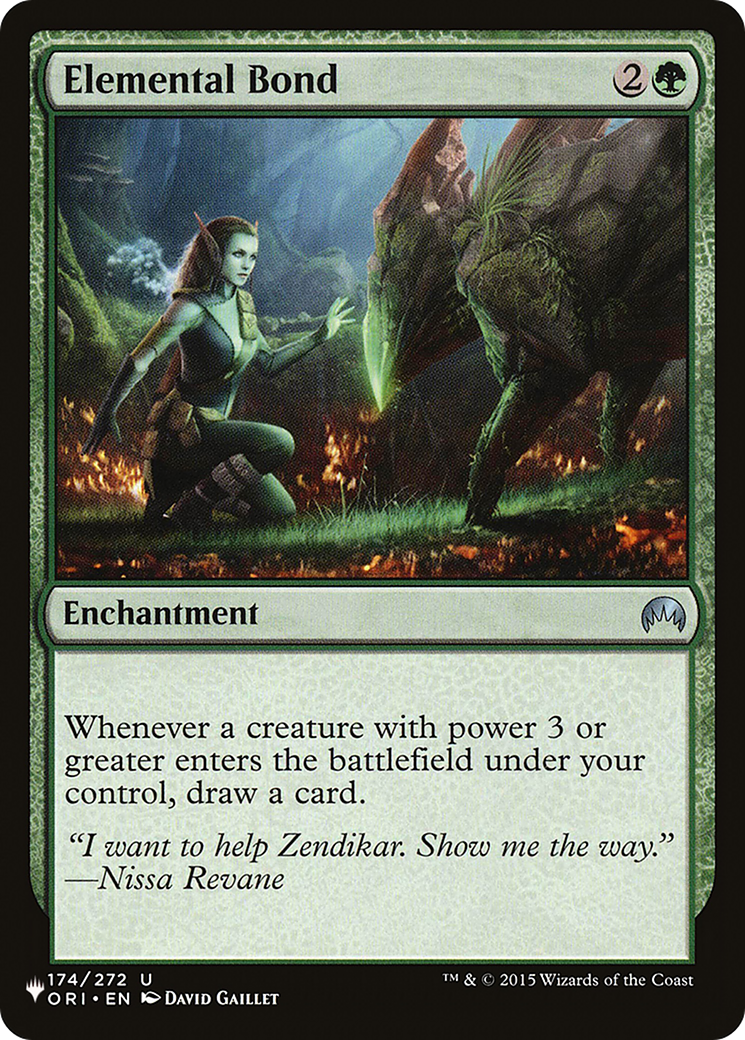 Elemental Bond [The List] | Odin's Place