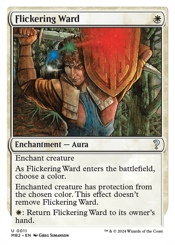 Flickering Ward (White Border) [Mystery Booster 2] | Odin's Place