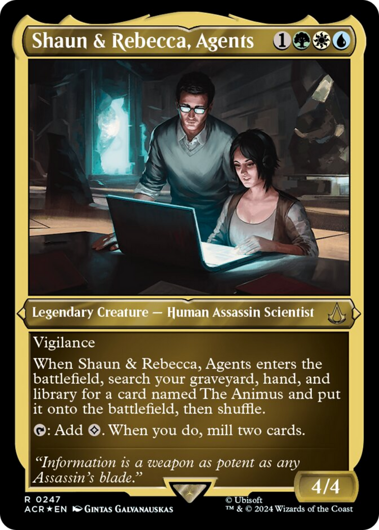 Shaun & Rebecca, Agents (Foil Etched) [Assassin's Creed] | Odin's Place