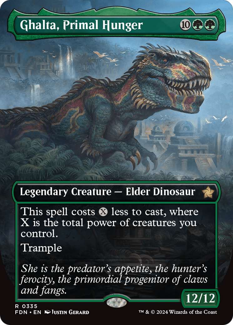 Ghalta, Primal Hunger (Borderless) [Foundations] | Odin's Place