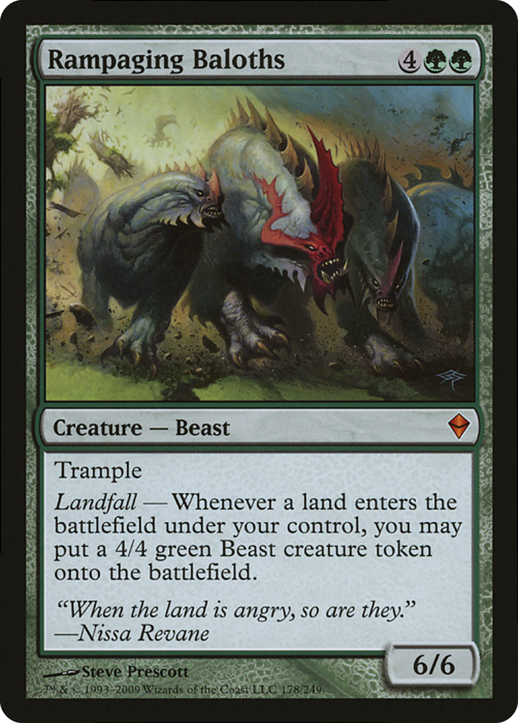 Rampaging Baloths (Zendikar) (Oversized) [Oversize Cards] | Odin's Place